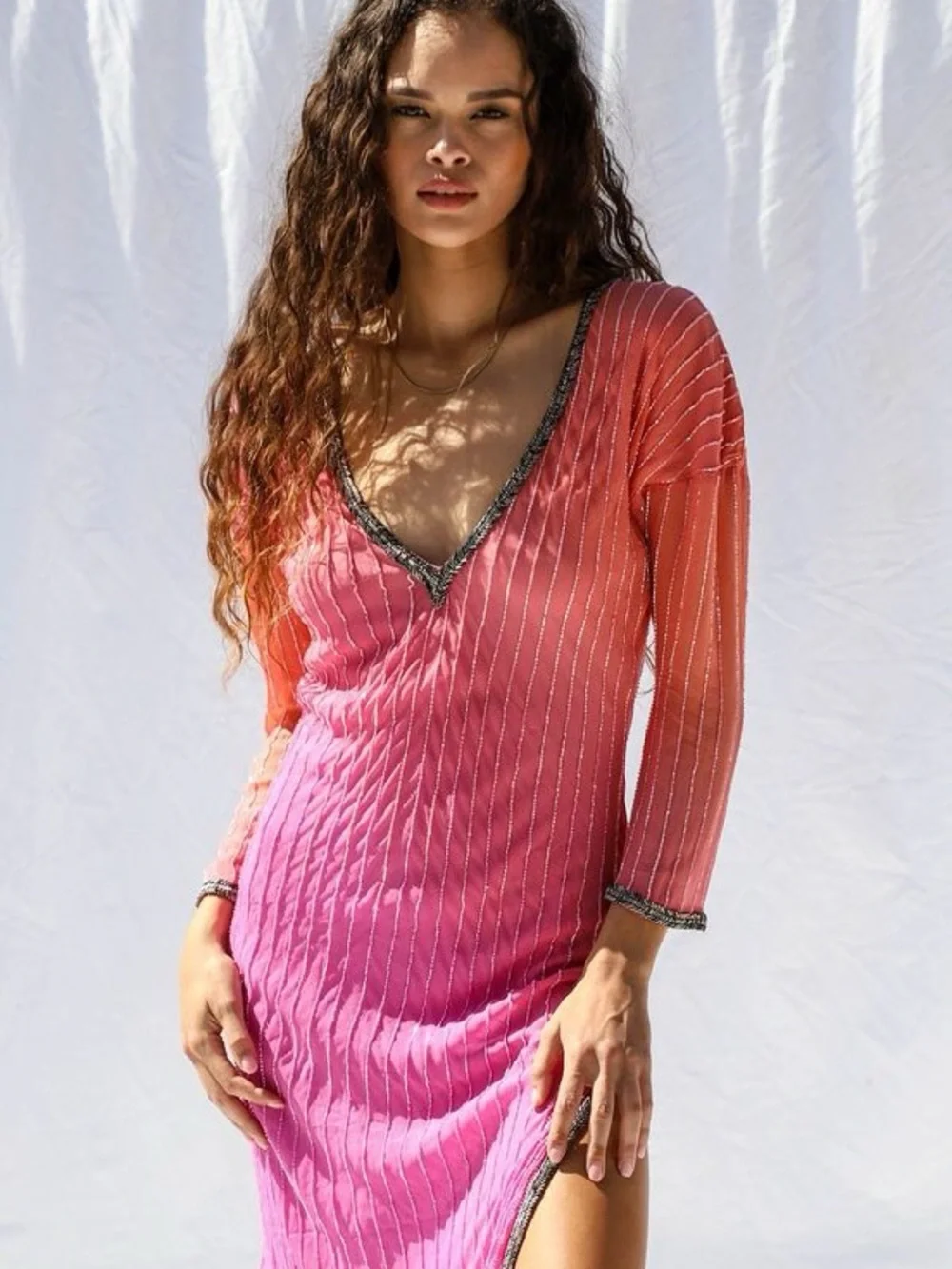 Free People X Jens Pirate Booty Beegee Maxi Dress Medium NWT $350